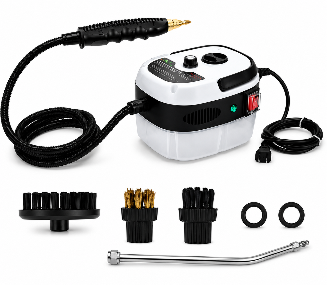 LIMPIADORA A VAPOR PORTÁTIL 2500W DE ALTA PRESIÓN | ACCESORIOS DE REGALO 🎁